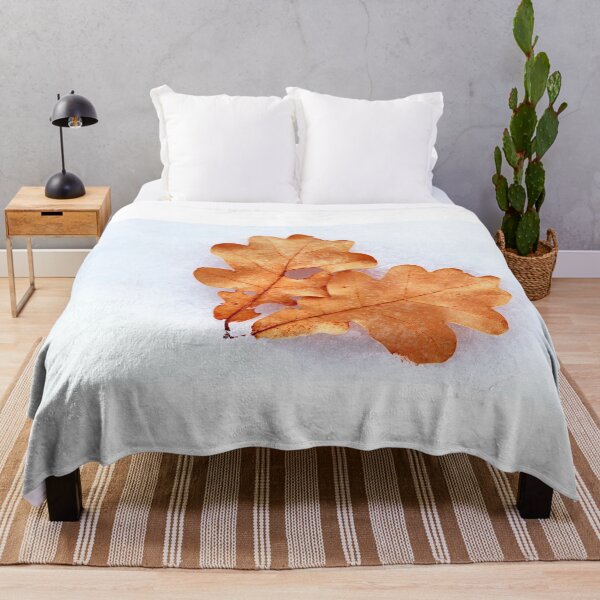 Item preview, Oak Leaves On Snow designed and sold by Deb Oppermann.