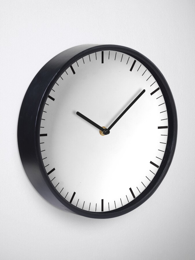 Alternate view of White clock Clock