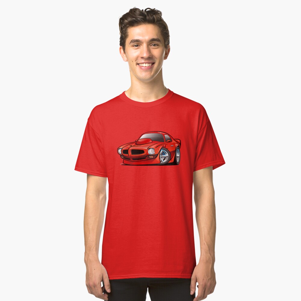 Classic Seventies American Muscle Car Cartoon Classic T-Shirt