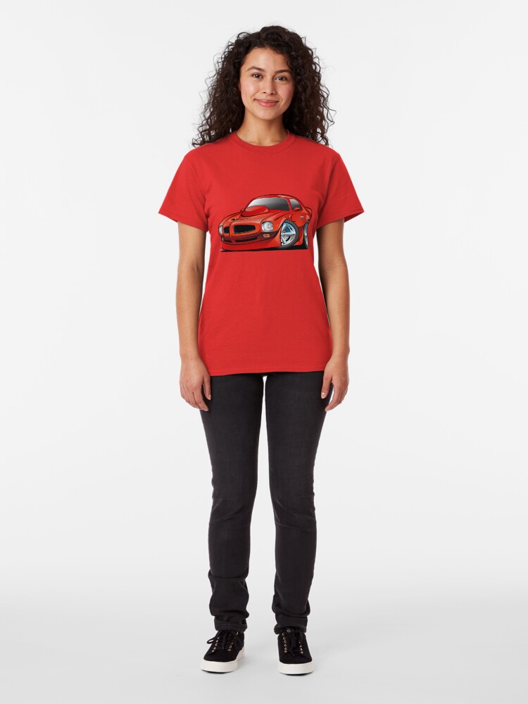 Alternate view of Classic Seventies American Muscle Car Cartoon Classic T-Shirt