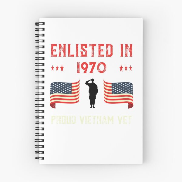 Item preview, Vietnam Veteran Enlisted 1970 Quote War Proud American Flag design designed and sold by CreatedByHeidi.