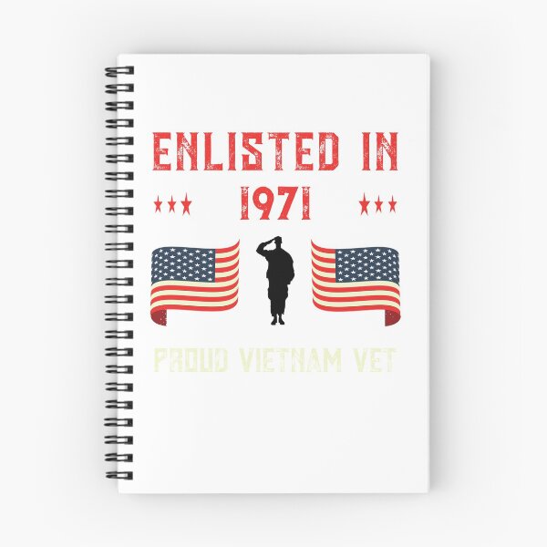 Item preview, Vietnam Veteran Enlisted 1971 Quote War Proud American Flag design designed and sold by CreatedByHeidi.
