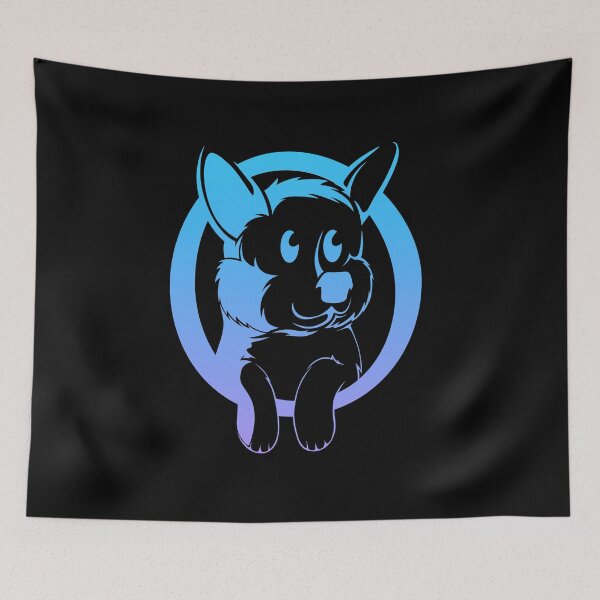 Aperçu de l'œuvre Logo HoP Corgi, foncé créée et vendue par Bottled Starlight.