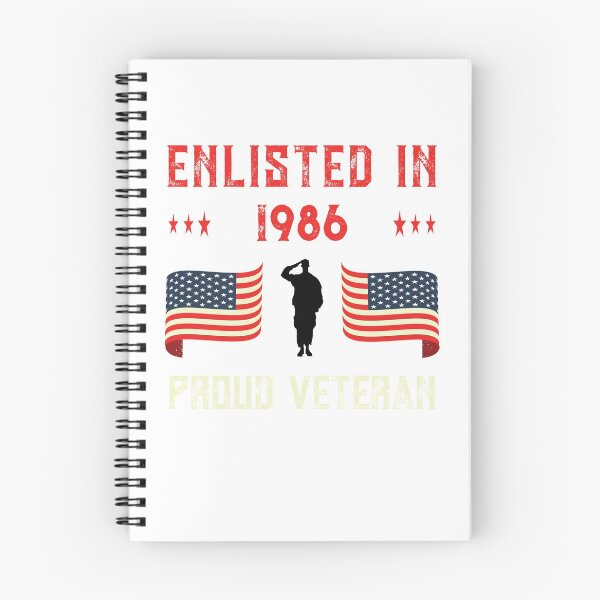 Item preview, Veteran Enlisted 1986 Quote Proud Vet American Flag Served Premium design designed and sold by CreatedByHeidi.