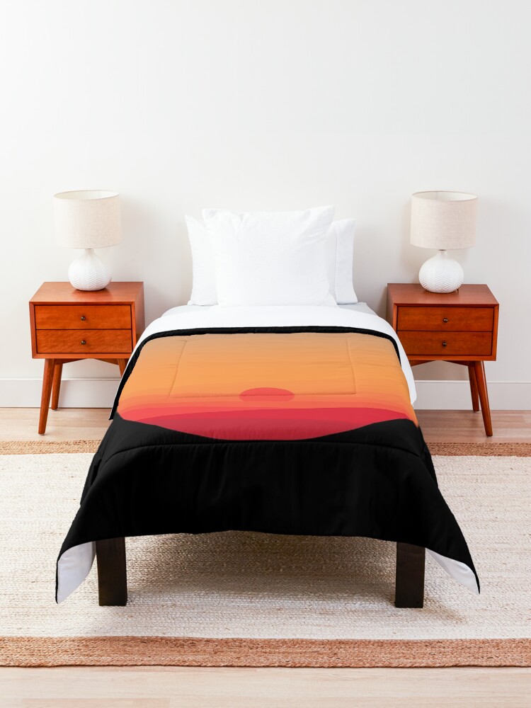 Alternate view of Sunset seen from the airplane window Comforter