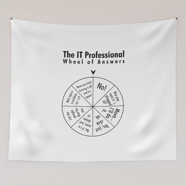 Item preview, The IT Professional Wheel of Answers. designed and sold by Rott515.