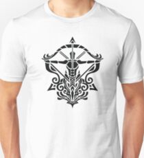 Zodiac Sign Sagitarius Black Unisex T-Shirt