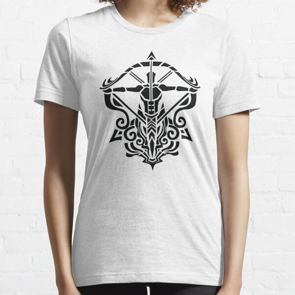 Zodiac Sign Sagitarius Black Essential T-Shirt