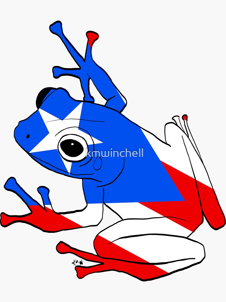 Puerto Rican Coqui Sticker For Sale By Kmwinchell Redbubble