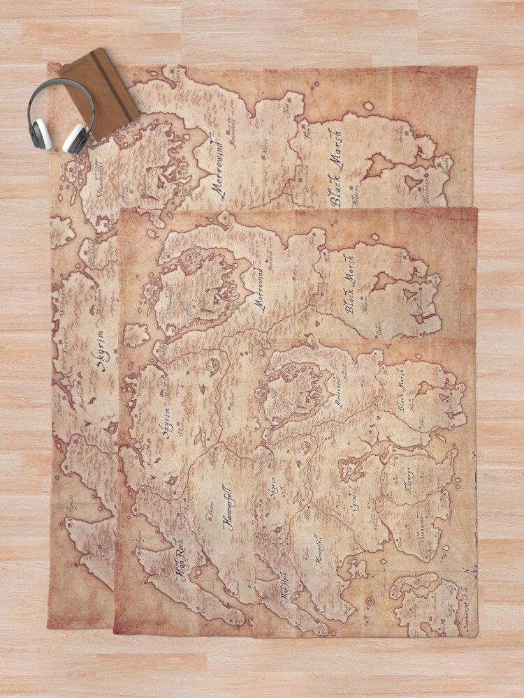 Alternate view of Tamriel Throw Blanket