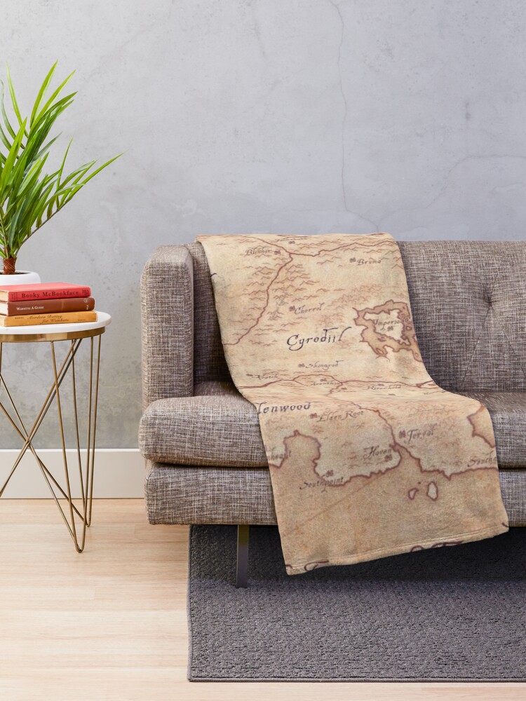 Alternate view of Tamriel Throw Blanket