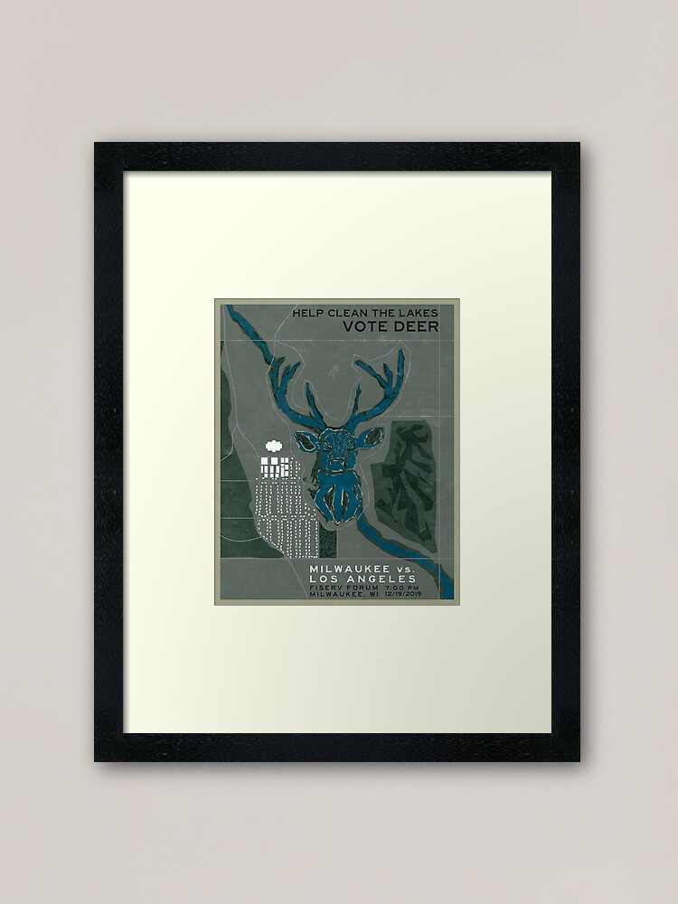 Alternate view of Help Clean The Lakes Framed Art Print