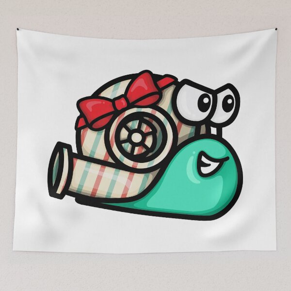 Item preview, Turbo Snail - Gift Wrapped (Stripes-Mint) designed and sold by TswizzleEG.