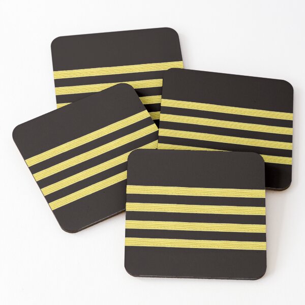 Item preview, Captain pilot four stripes designed and sold by ApparelFactory.
