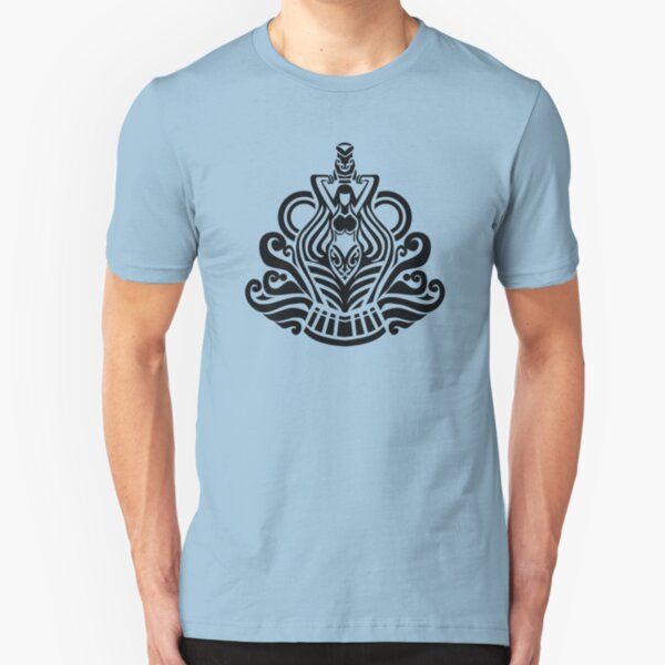 Zodiac Sign Aquarius Black Slim Fit T-Shirt