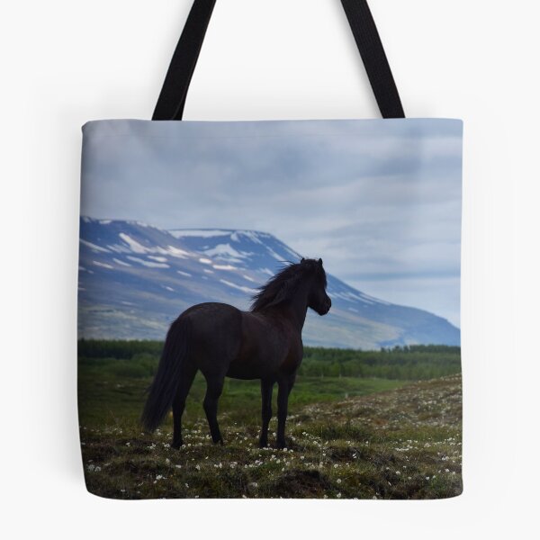 Item preview, Icelandic horse looking out over his summer field designed and sold by elisainiceland.