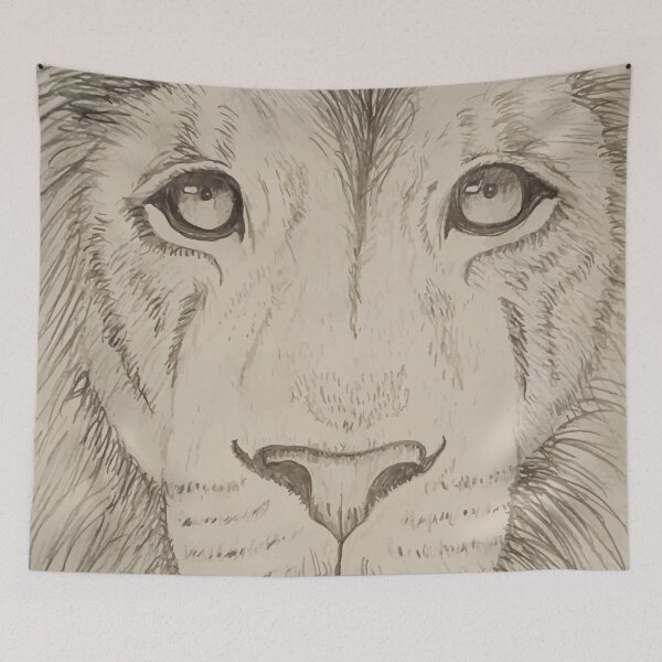 Item preview, Majestic Lion Drawing  designed and sold by Rebecca Randle.