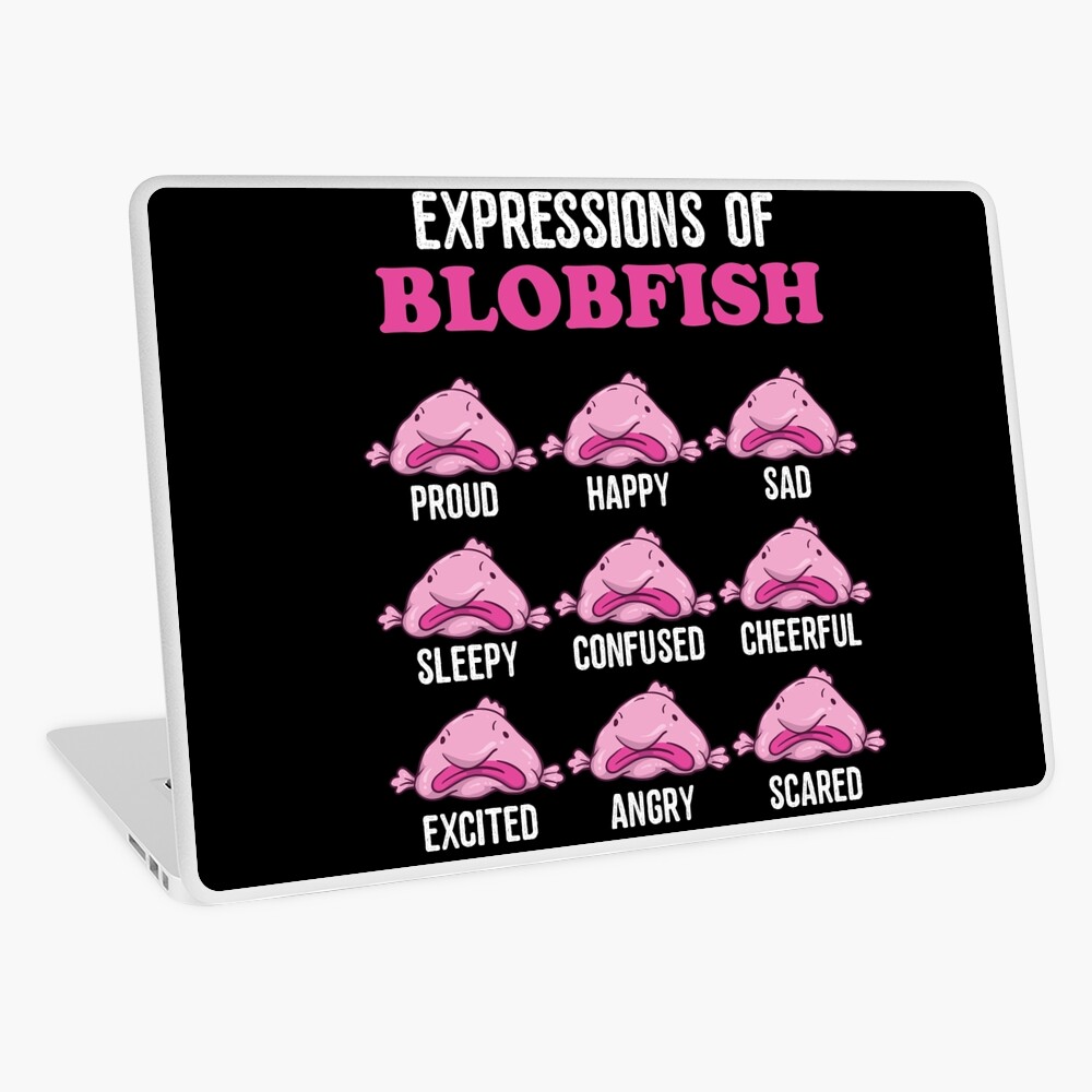 Expressions of Blobfish, Funny Ugly Fish Meme Postcard for Sale by  BornDesign