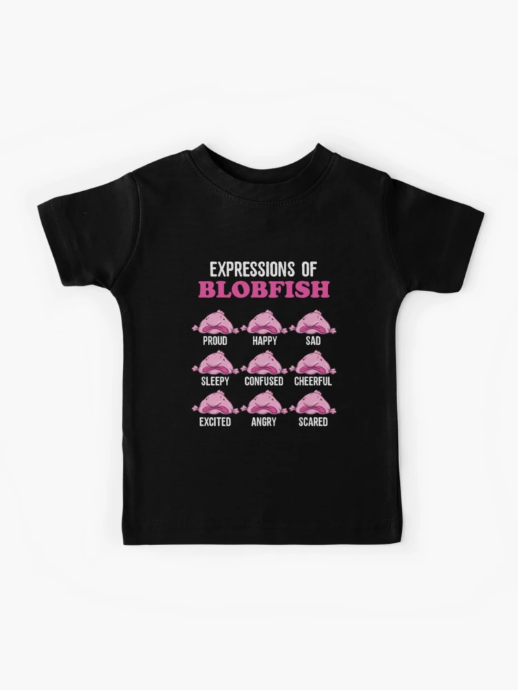 Expressions of Blobfish, Funny Ugly Fish Meme Kids Pullover Hoodie for  Sale by BornDesign