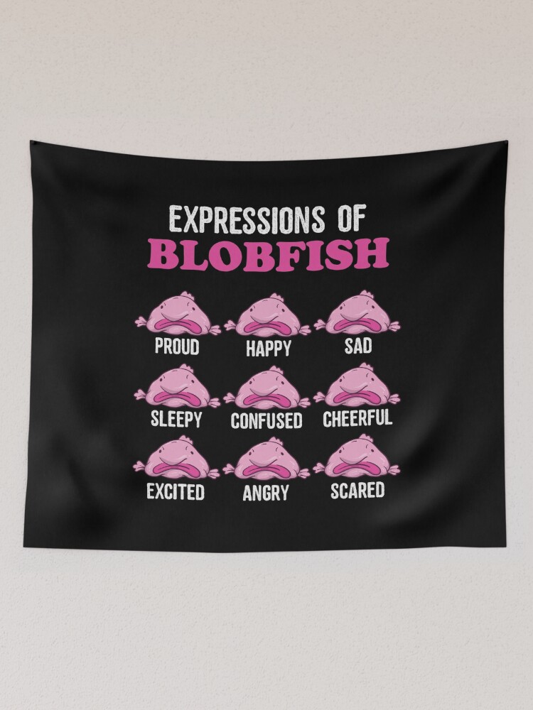 Expressions of Blobfish, Funny Ugly Fish Meme Postcard for Sale by  BornDesign