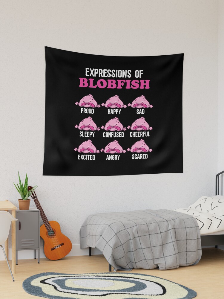 Expressions of Blobfish, Funny Ugly Fish Meme Postcard for Sale by  BornDesign