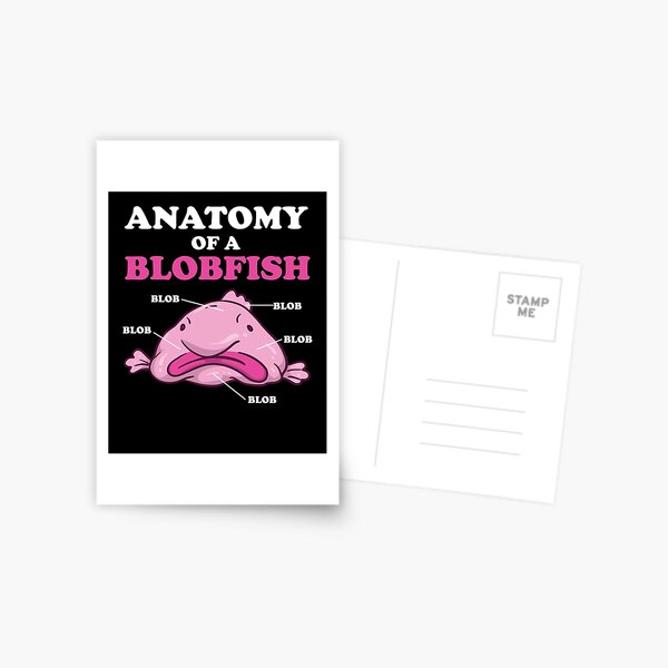 Expressions of Blobfish, Funny Ugly Fish Meme Postcard for Sale by  BornDesign