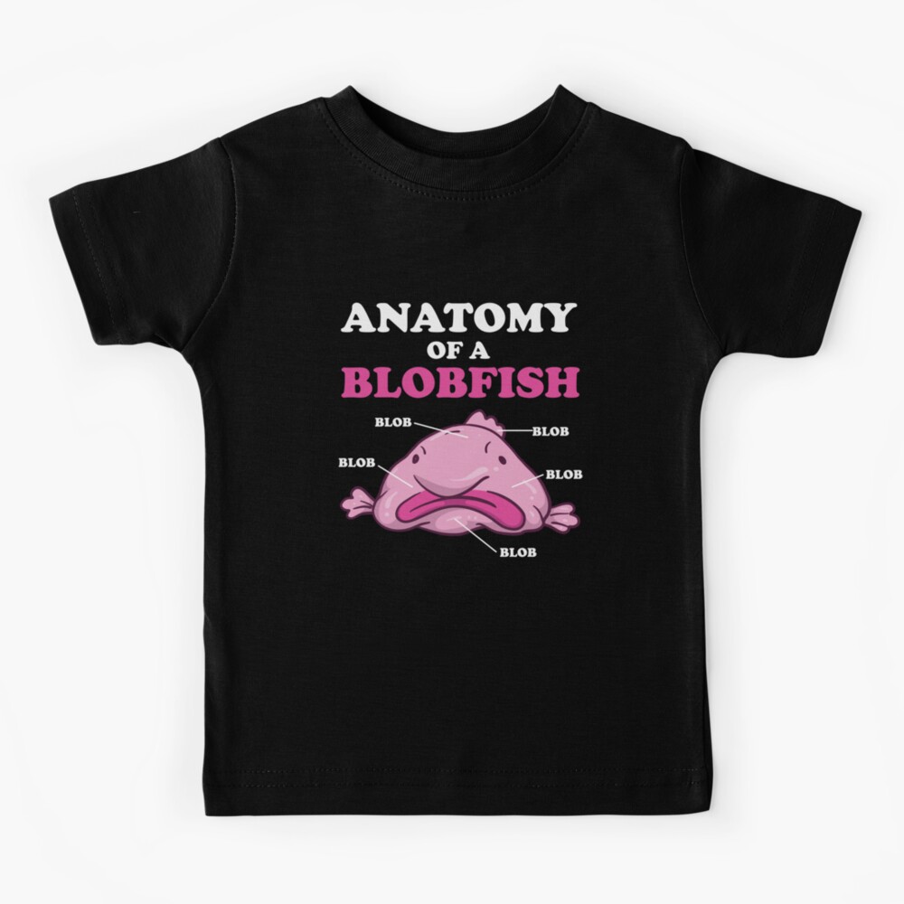 Anatomy of a Blobfish Funny Meme Clothing Kids' Sticker