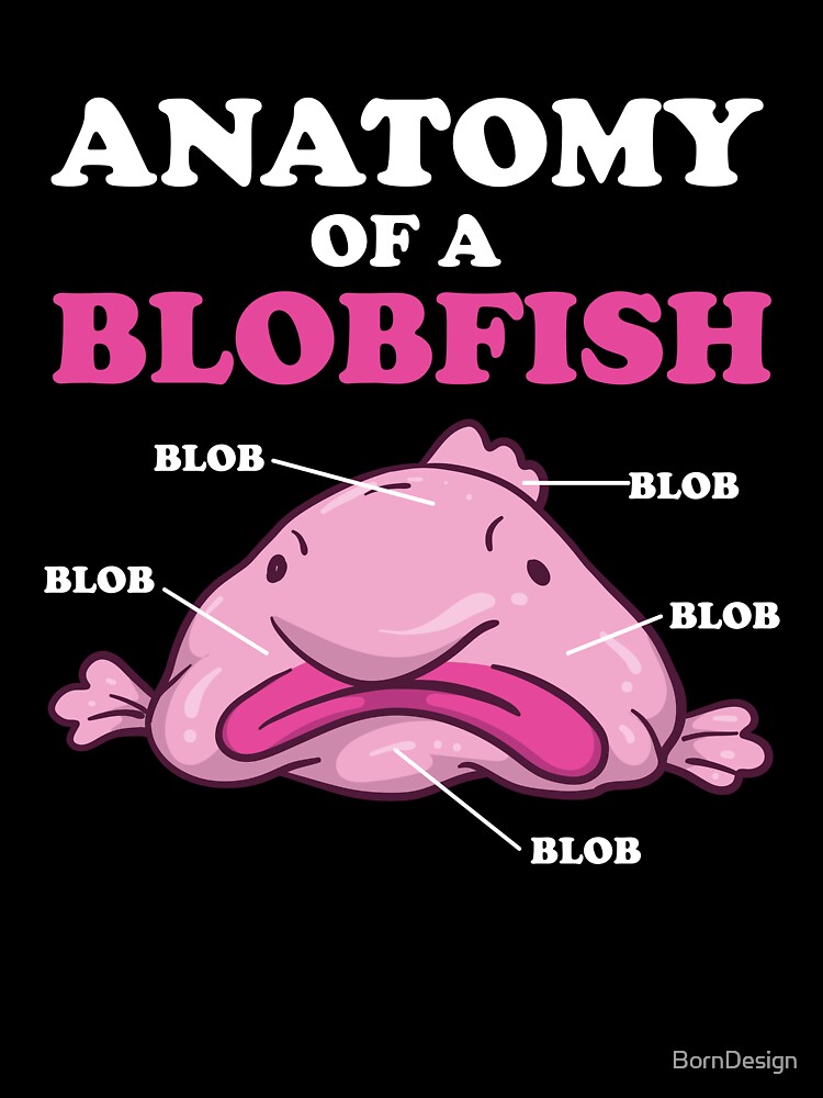 Just A Girl Who Loves Blobfish  Funny Ugly Fish Meme T-Shirt