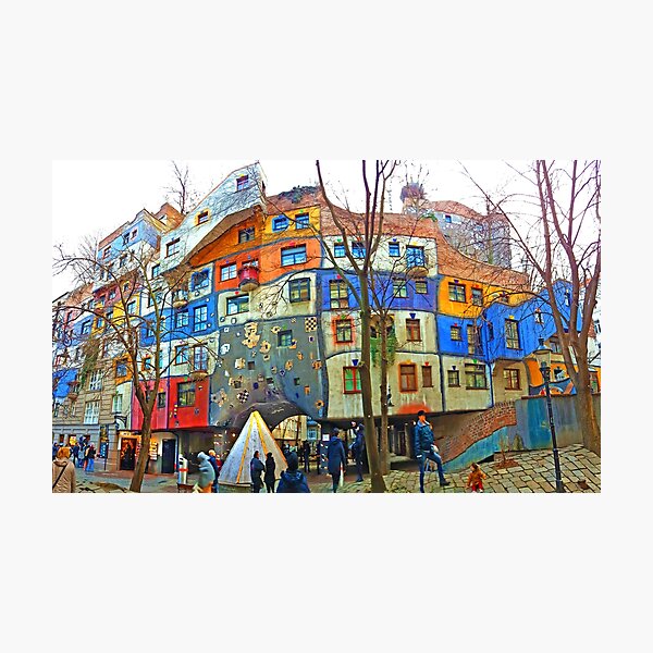 Hundertwasserhaus Wien Fotodruck
