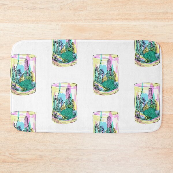 Item preview, Succulents and Cactus on Jar -Still Life Colorful Watercolor plants inside Vase designed and sold by Plastic Memory Archive.
