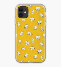 Indian Baby Elephants Yellow iPhone Case