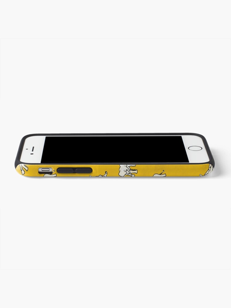 Alternate view of Indian Baby Elephants Yellow Pattern iPhone Case & Cover