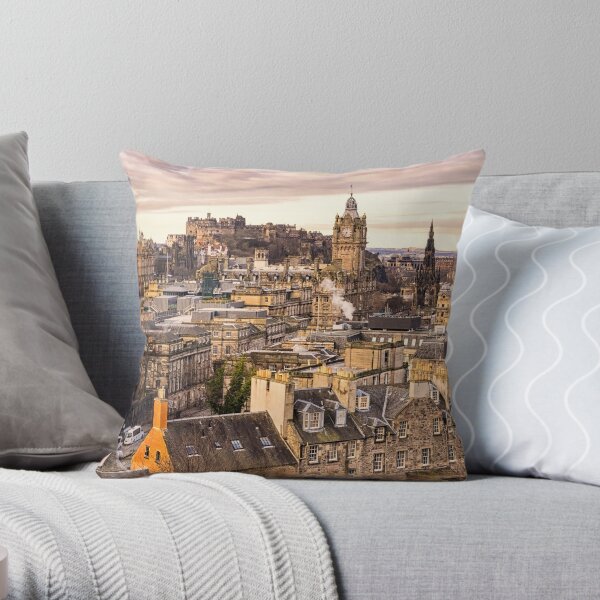 Edinburgh Morning Throw Pillow