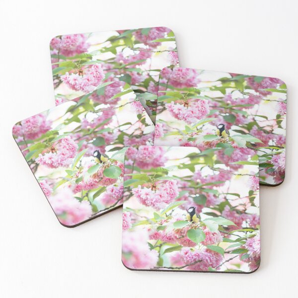 Item preview, Japanese cherry and chickadee designed and sold by VBMatossy.
