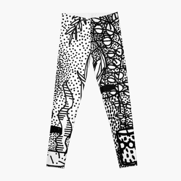 Legging Crazy Print - Amni, Black and White Web – Brasilfit USA