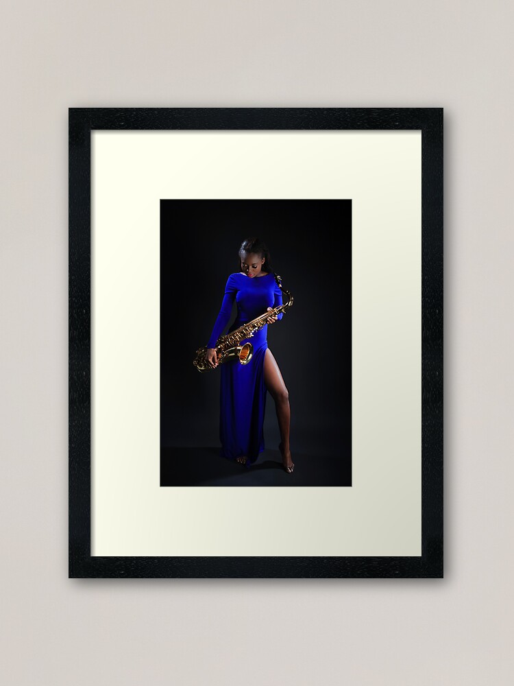 African Sax Lady Framed Art Print By Ansaharju Redbubble african sax lady framed art print by ansaharju redbubble