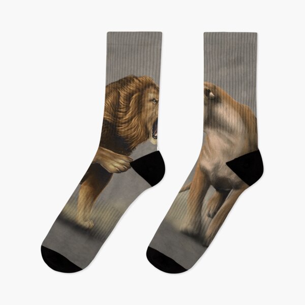 Item preview, Lion and lioness fighting designed and sold by TessaGeniets.