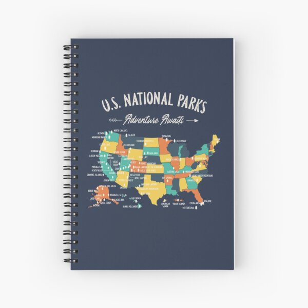 Item preview, U.S National Parks Map - Adventure Awaits designed and sold by Si Li.