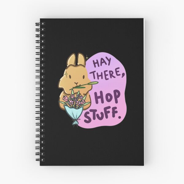 Item preview, Hay There Hop Stuff Punny Bunny Sticker Positive designed and sold by Brushes n Bunnies.