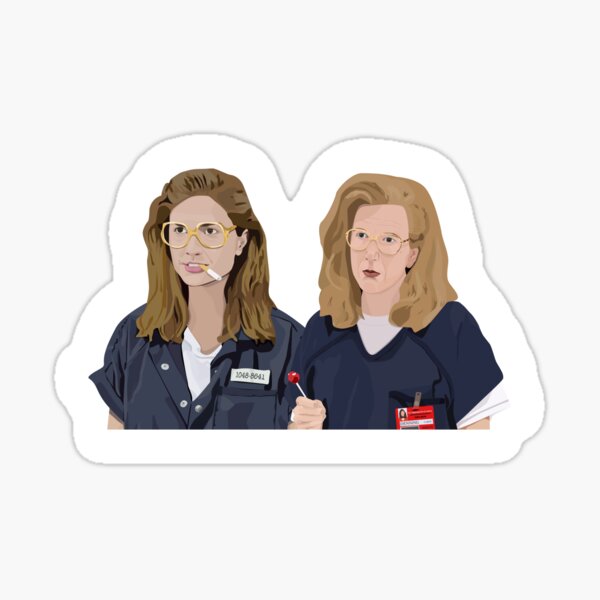 Carol Denning Orange est le nouveau noir Sticker