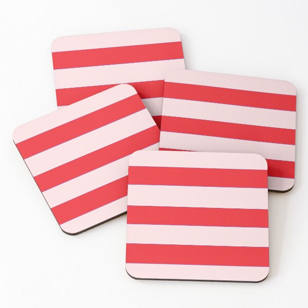 Item preview, Red and pink stripes pattern designed and sold by tetibright.