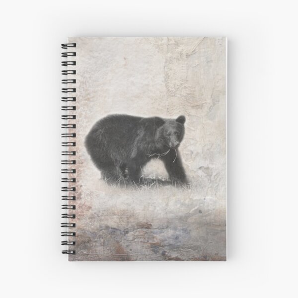 Black Bear, cabin decor Spiral Notebook