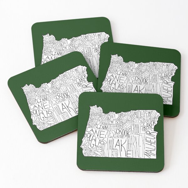Item preview, Oregon Map designed and sold by Calen  Picard-Carroll.