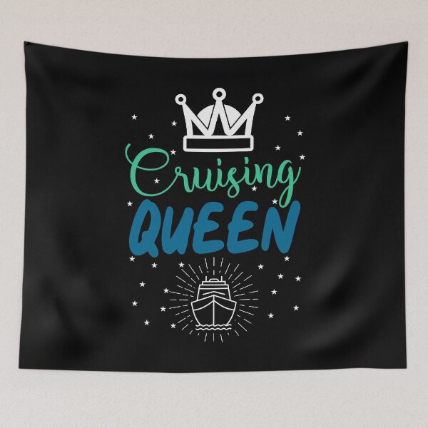 Item preview, Cruising Queen Cruise Vacation Travel Gift designed and sold by TooFlyDesign.