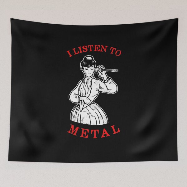 Item preview, I Listen To Metal designed and sold by Yipptee Shirts.