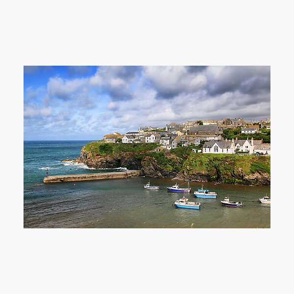 The village of Port Isaac in Cornwall Photographic Print