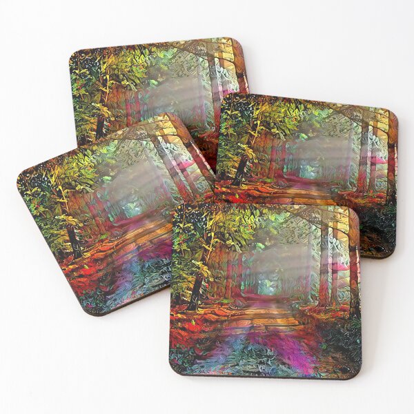 Item preview, Sunset Path through Rainbow Woods designed and sold by Alyxandre.