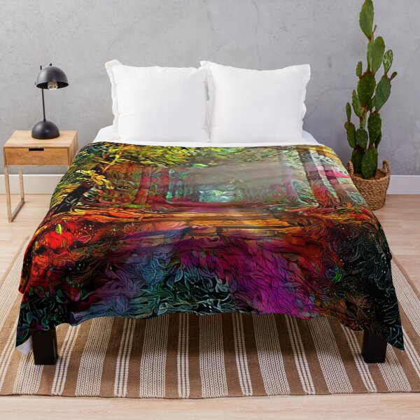 Item preview, Sunset Path through Rainbow Woods designed and sold by Alyxandre.