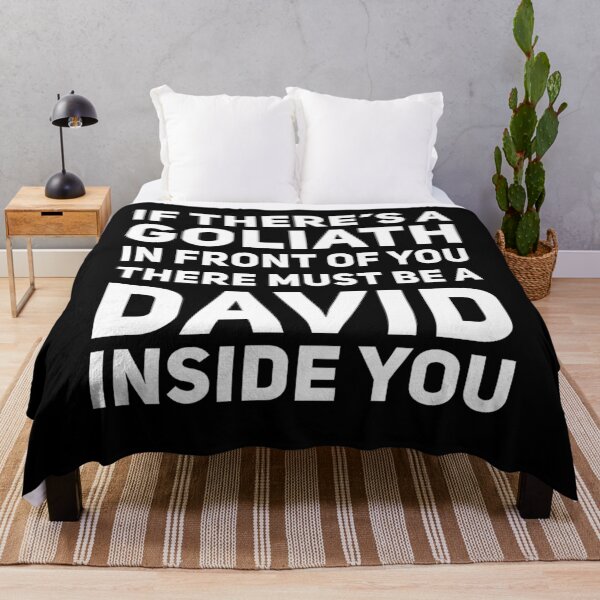 Item preview, David and Goliath Funny Motivation designed and sold by TooFlyDesign.