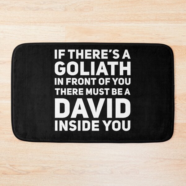 Item preview, David and Goliath Funny Motivation designed and sold by TooFlyDesign.